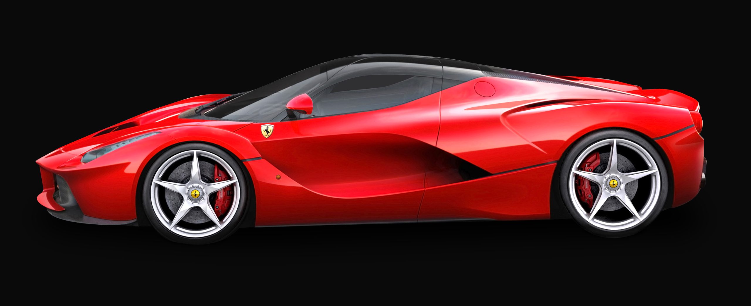 Red Ferrari sports car protected by Motofence Janakpuri
